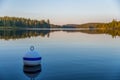 Buoy in a canadian lake of La Mauricie National Park MÃÂ©kinac, Quebec