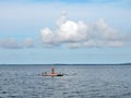 Buoy in Curonian spit, Lithuania Royalty Free Stock Photo