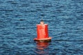 Buoy on river Royalty Free Stock Photo