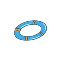Buoy swimming icon illustration wheel color design vector Royalty Free Stock Photo