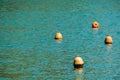 buoys in swimming pool, in cinque terre, Liguria, Italy Royalty Free Stock Photo