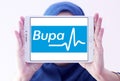 Bupa healthcare company logo Royalty Free Stock Photo