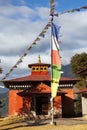 Bupsa gompa monastery buddhist prayer flags buddhism