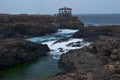 Buracona Magic Eye. Tourist attraction on the island of Sal.