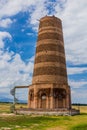 Burana tower, stump of an ancient minaret, Kyrgyzst Royalty Free Stock Photo