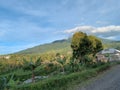 Burangrang mountain view from lembang cipada Royalty Free Stock Photo