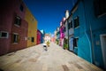 Burano - is a city in northeastern Italy sited on a group of many small islands separated by canals Royalty Free Stock Photo