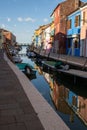 Burano in the early morning Venice, Italy Royalty Free Stock Photo