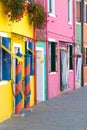 Burano houses Royalty Free Stock Photo