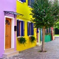 Burano island, Venice. Royalty Free Stock Photo