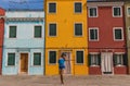 The colorful island of Burano, Venice Royalty Free Stock Photo