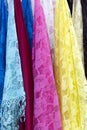 Burano lace scarf Royalty Free Stock Photo