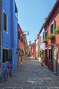 Burano street, Italy