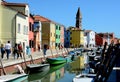 Burano streets, Venice Royalty Free Stock Photo