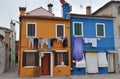 Burano, Venice. Colorful houses island