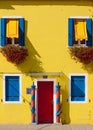 Burano, Venice lagoon - yellow house