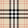 Burberry plaid. Scottish cage background Royalty Free Stock Photo