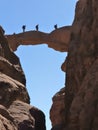 Burdah Arch in Wadi Rum, Jordan. Royalty Free Stock Photo