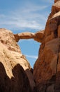 Burdah Arch in Wadi Rum, Jordan. Royalty Free Stock Photo