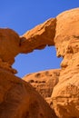 Burdah Rock Bridge, Wadi Rum, Jordan Royalty Free Stock Photo