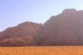 Burdah Rock Bridge at Wadi Rum, Jordan Royalty Free Stock Photo