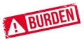 Burden rubber stamp
