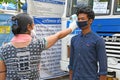 Health screening for Novel Coronavirus testing is being done before sending migrant workers home on government initiative.