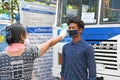 Health screening for Novel Coronavirus testing is being done before sending migrant workers home on government initiative.