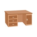 Bureau Color Vector Icon which can easily modify or edit