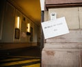 Bureau de vote poster near polling station mayoral elections as France grapples