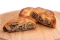 Burek pie with meat, cheese or spinach Royalty Free Stock Photo