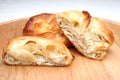 Burek pie with meat, cheese or spinach Royalty Free Stock Photo