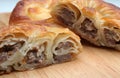 Burek pie with meat, cheese or spinach Royalty Free Stock Photo