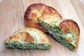 Burek pie with meat, cheese or spinach Royalty Free Stock Photo