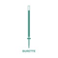 Burette Laboratory Glassware Royalty Free Stock Photo