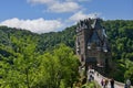 Burg Eltz, a castle like a fairy tale in the Eifel in Germany Royalty Free Stock Photo