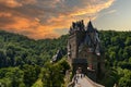 Burg Eltz, a castle like a fairy tale in the Eifel in Germany