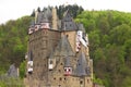 Burg Eltz, Germany: View of the burg Eltz Castle in the forest Royalty Free Stock Photo