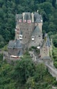 Burg Eltz historic castle situated on the Elz River in Germany - vertical format Royalty Free Stock Photo