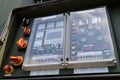 Control panel from german military rescue station