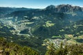 Burg Hohenwerfen and the Town of Werfen Austria Royalty Free Stock Photo