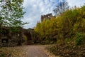 Burg Hohnstein ruins entrance arch in Harz Neustadt of Germany Royalty Free Stock Photo