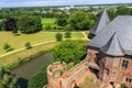 Burg Linn Park in Germany near Dusseldorf Royalty Free Stock Photo