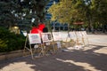 Protest action near the court of Burgas