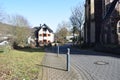 Burgbrohl, Germany - 02 23 2021: church street in Burgbrohl