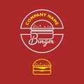 Burger badge logo