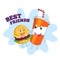 Poster of Burger and Cold drink as a best friend.