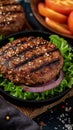 Burger essentials Beef meat, expertly grilled for a delectable patty