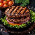 Burger essentials Beef meat, expertly grilled for a delectable patty