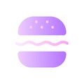 Burger flat gradient two-color ui icon